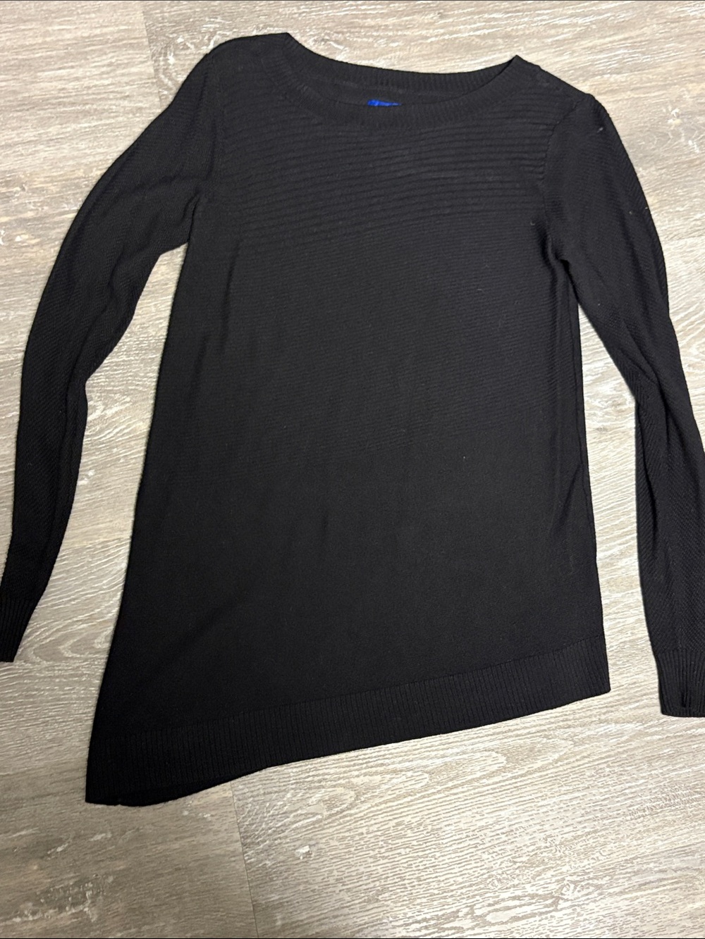 Apt. 9 Black Scoop Neck Lightweight Knit Sweater
